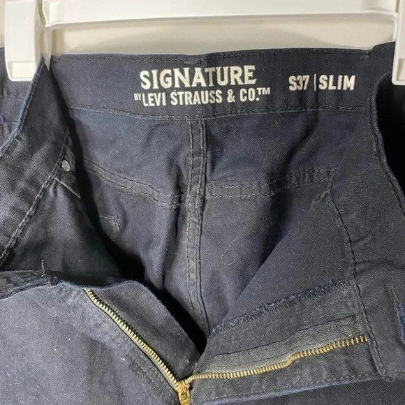 Signature by Levi Strauss black denim jeans | size 37 slim - Picture 7 of 7